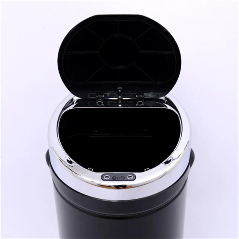 HOMCOM 30 L Stainless Steel Sensor Trash Can W/ Bucket-Black