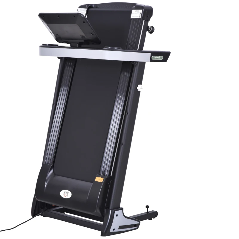 HOMCOM Steel LCD Display Motorised Treadmill Black