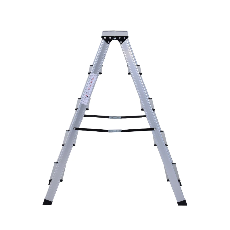 HOMCOM 88 cm Folding Aluminum Ladder A-type-Silver
