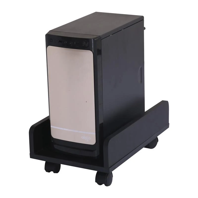 HOMCOM MDF L-Shaped Corner Home Office Desk w/ Steel Panels Black