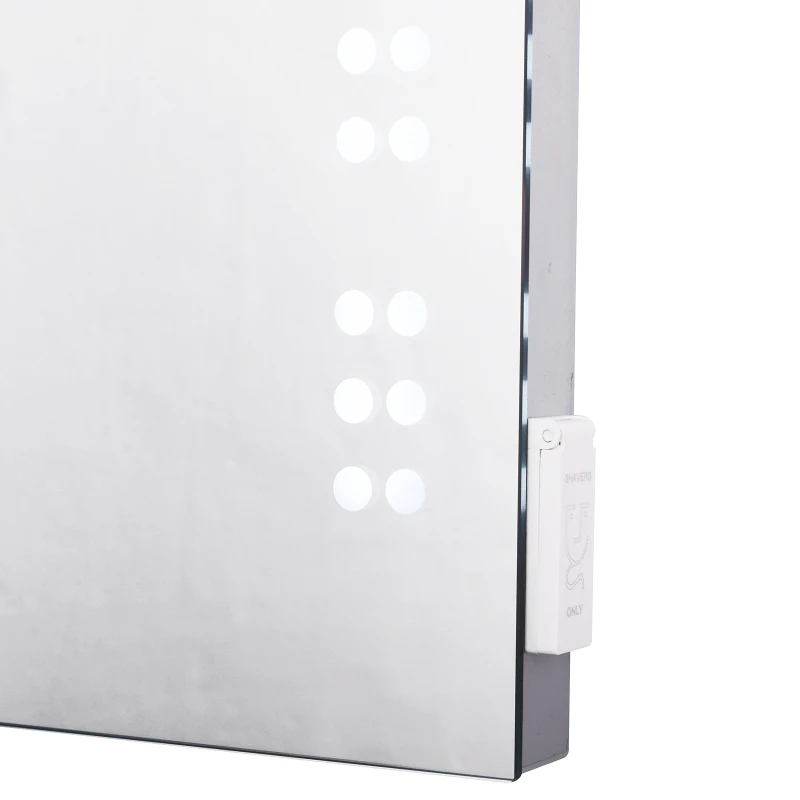 Kleankin Led Touch Sensor Mirror, 70.5×50.5×3.5 cm