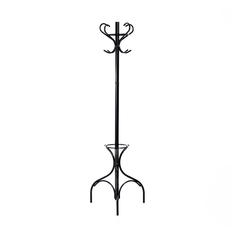 Steel Coat Stand W/Umbrella HolderBlack