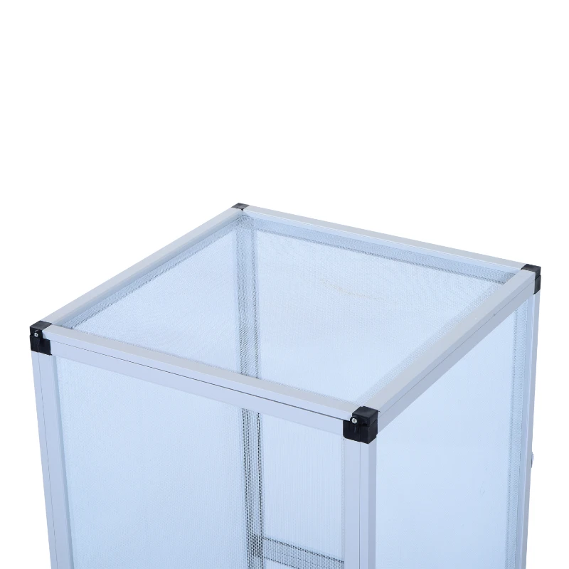 PawHut Aluminium Fresh Air Screen Vivarium, Waterproof, 45Lx45Wx80H cm