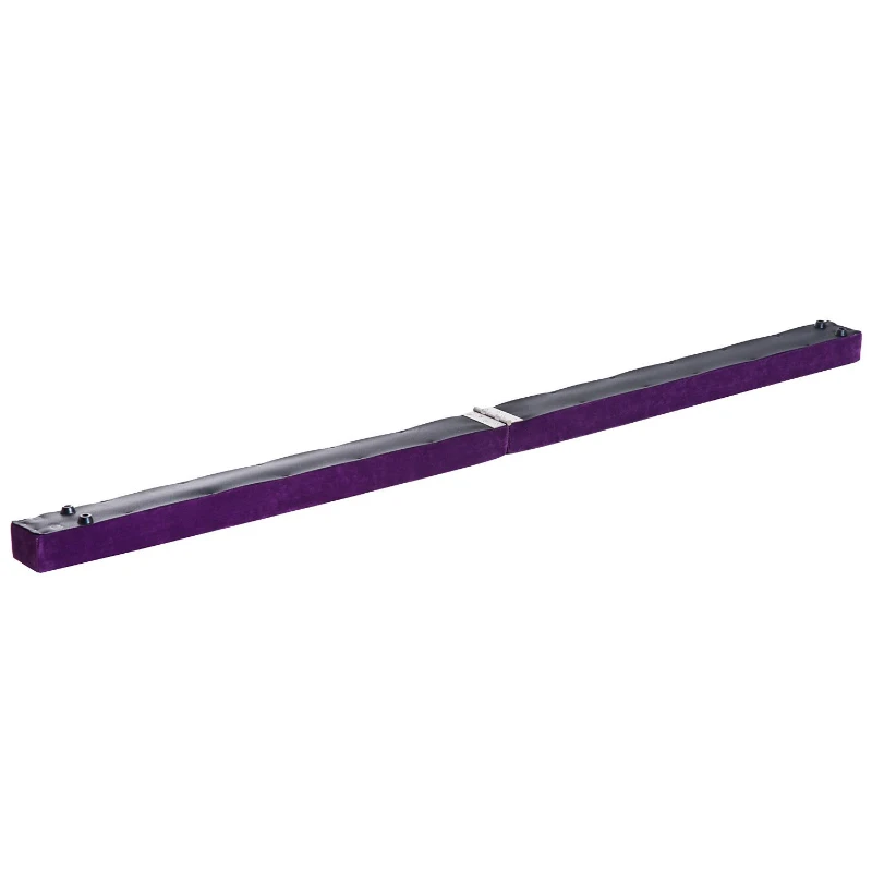 HOMCOM Suede Upholstered Wooden Folding Balance Beam Trainer Purple