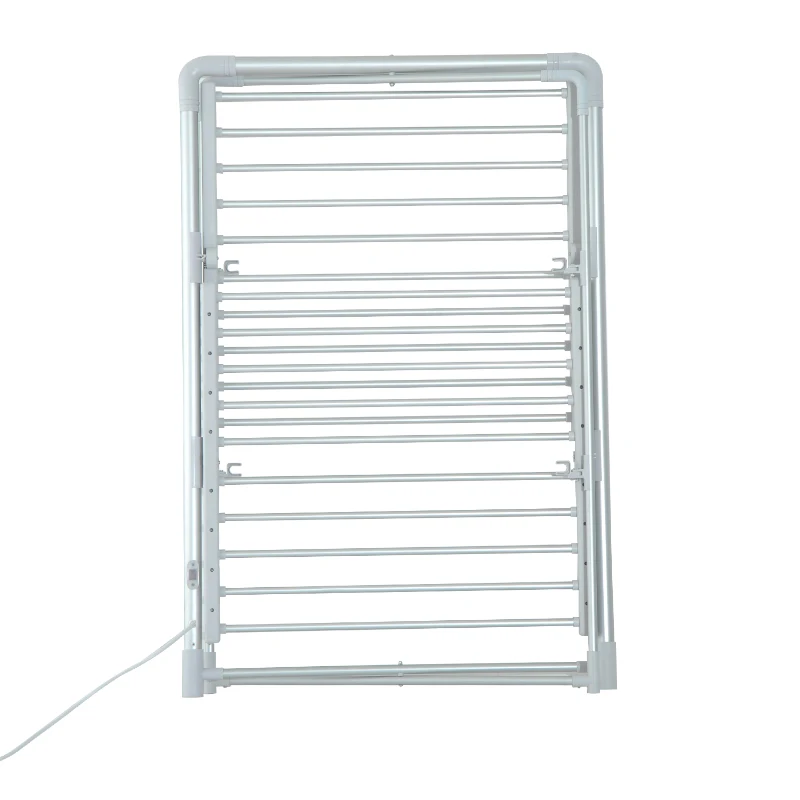 HOMCOM 2-Tier Indoor Electric Heated Clothes Airer-Silver