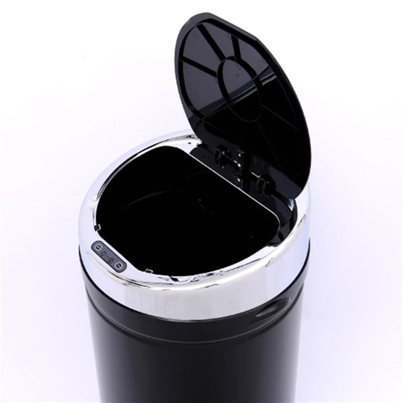 HOMCOM 30 L Stainless Steel Sensor Trash Can W/ Bucket-Black