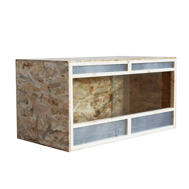 HOMCOM 2.6 Ft Wooden Reptile Vivarium House