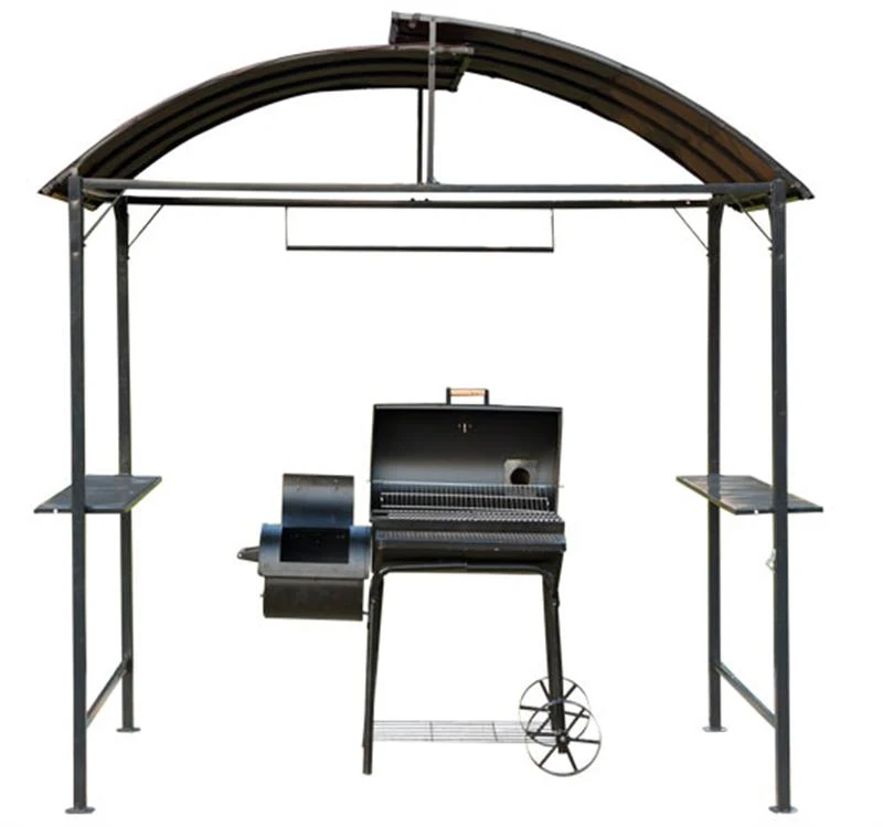 Outsunny Metal Gazebo Marquee-Coffee