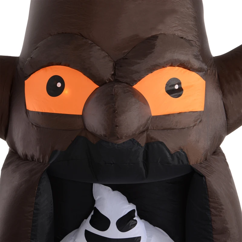 HOMCOM Inflatable Halloween Floating Ghost Tree with LED Light Outdoor Decoration 8FT 2.4m