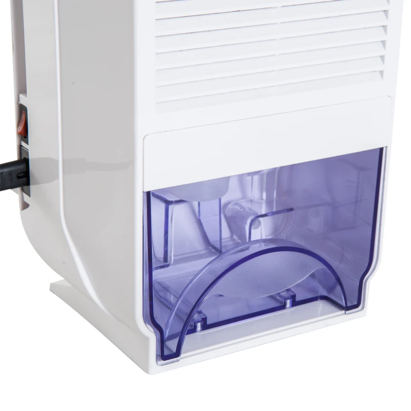 HOMCOM Portable Dehumidifier 1300ml 18.1Lx12.7Wx28.8H cm - White