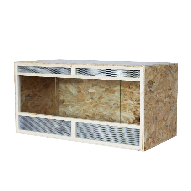 HOMCOM 2.6 Ft Wooden Reptile Vivarium House