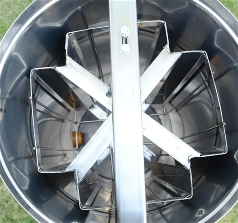 HOMCOM Honey Extractor, Stainless Steel, 4 Frames