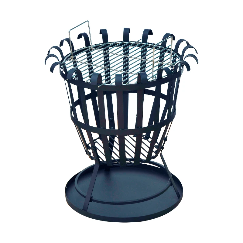 Outsunny Portable Brazier Fire Pit-Black