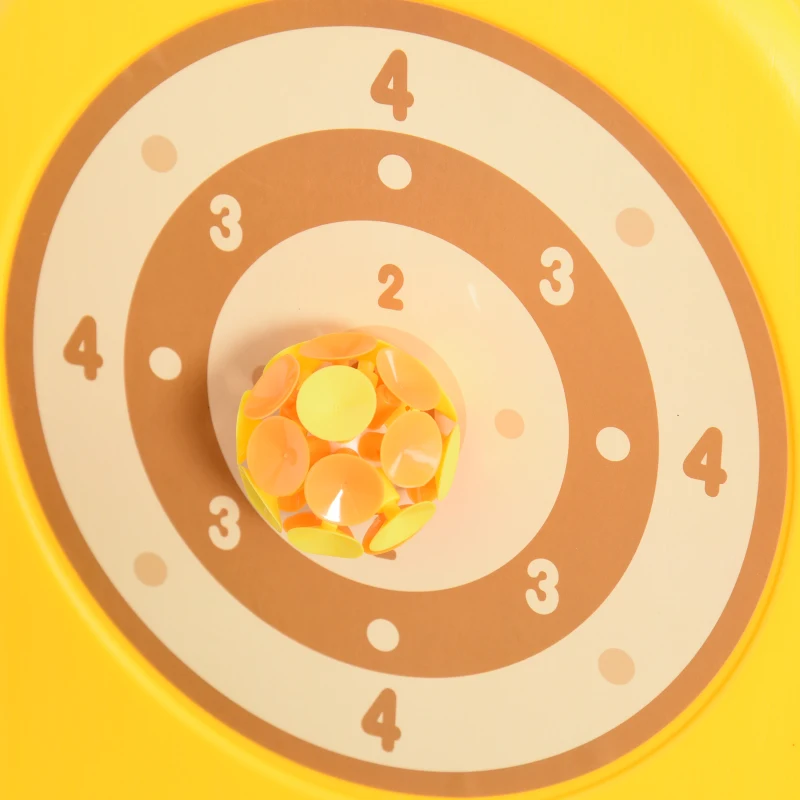 HOMCOM Kids Multifunctional Plastic Giraffe Basketball Playset