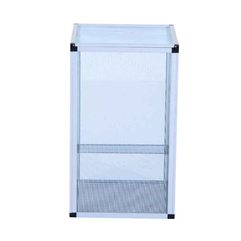PawHut Aluminium Fresh Air Screen Vivarium, Waterproof, 45Lx45Wx80H cm