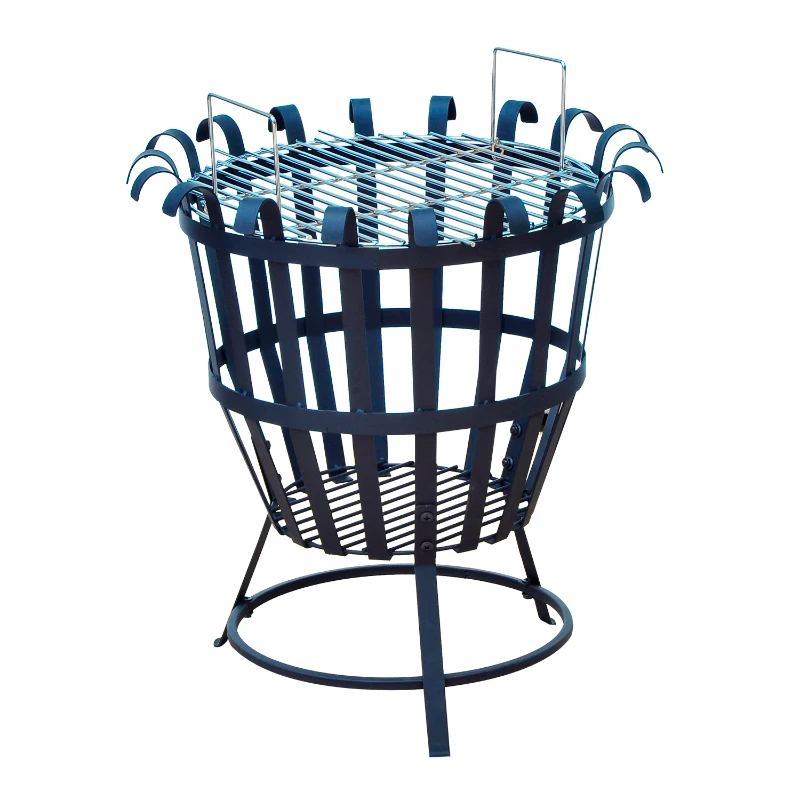 Outsunny Portable Brazier Fire Pit-Black