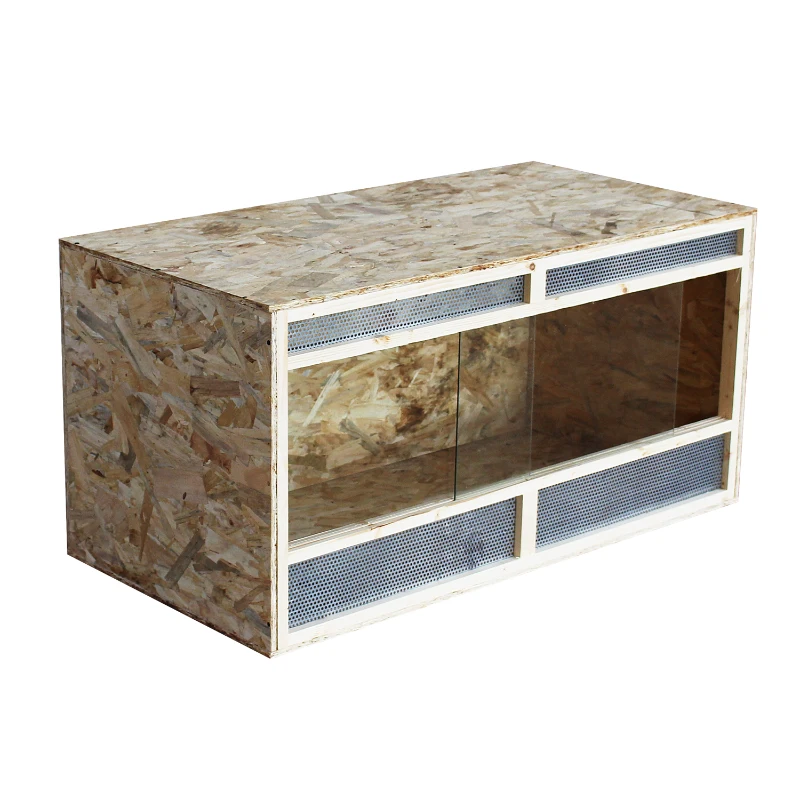 HOMCOM 2.6 Ft Wooden Reptile Vivarium House