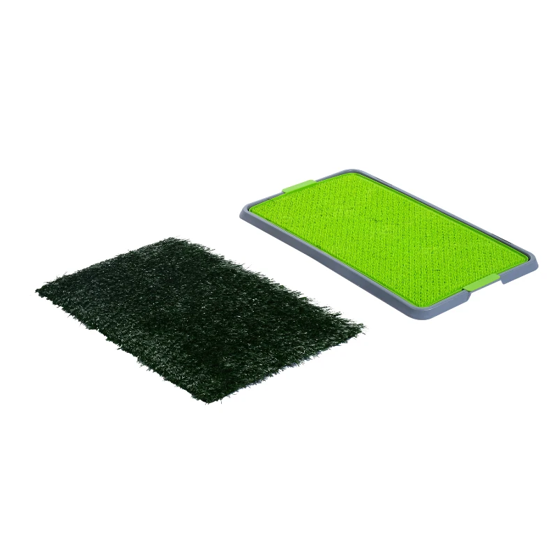 Pawhut Indoor Pet Toilet Training Mat W/Tray and Loo Pad