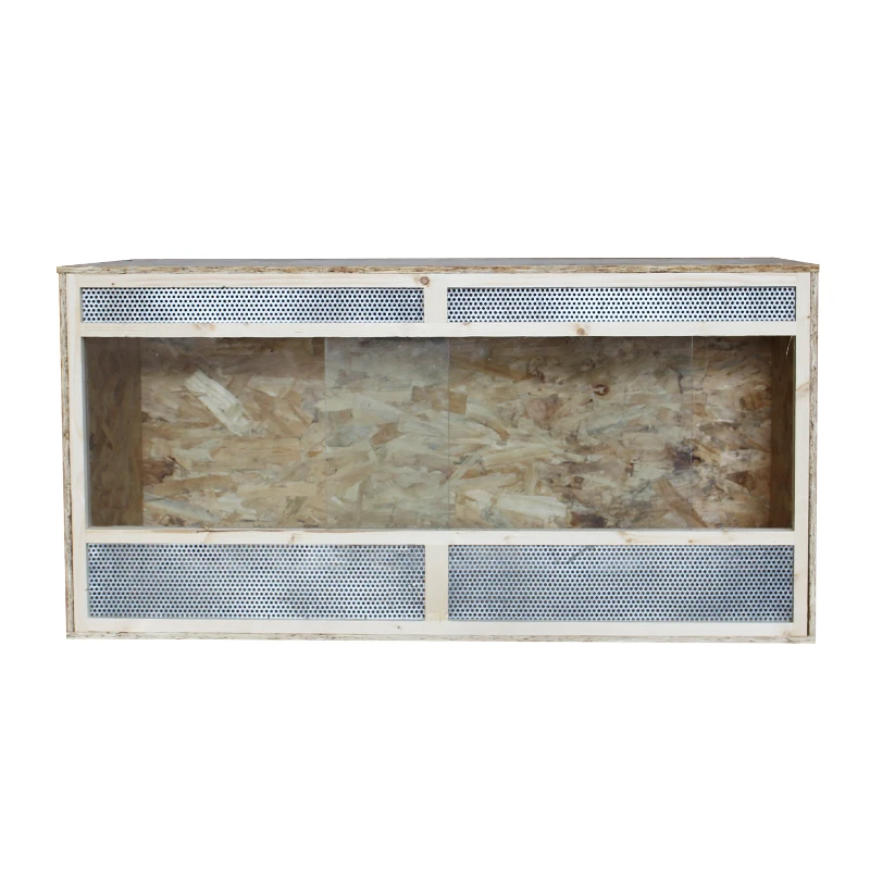 HOMCOM 2.6 Ft Wooden Reptile Vivarium House