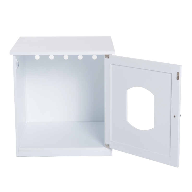 Pawhut Cat Litter House-White