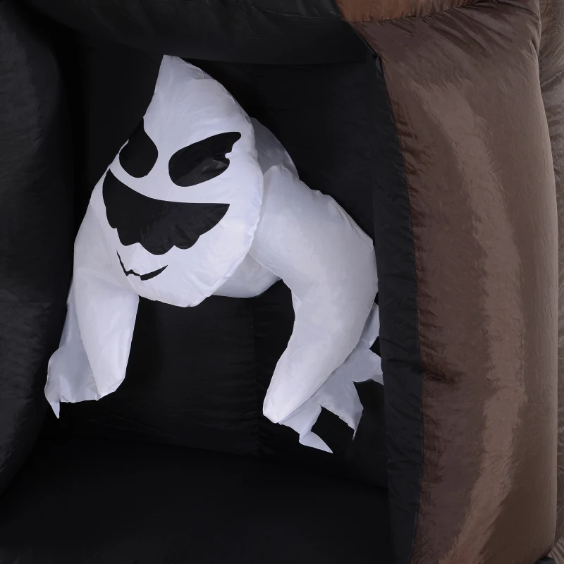 HOMCOM Inflatable Halloween Floating Ghost Tree with LED Light Outdoor Decoration 8FT 2.4m