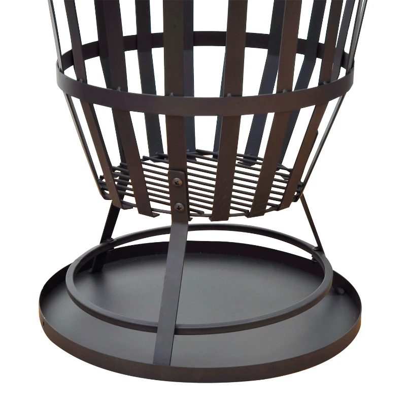 Outsunny Portable Brazier Fire Pit-Black