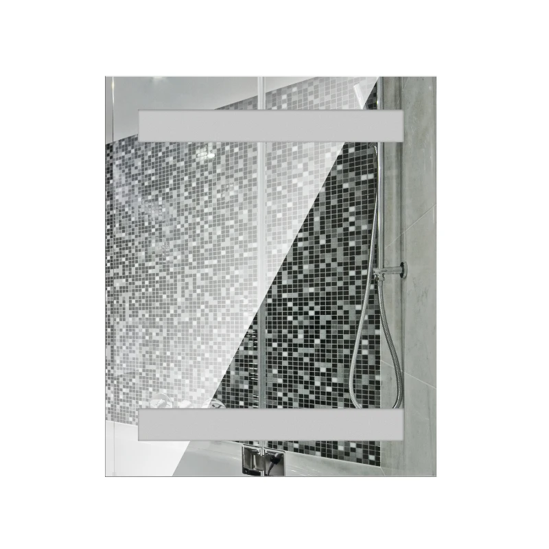 HOMCOM LED Wall Cabinet Mirror Bathroom Fashion Front 10w Lights Storage Modern