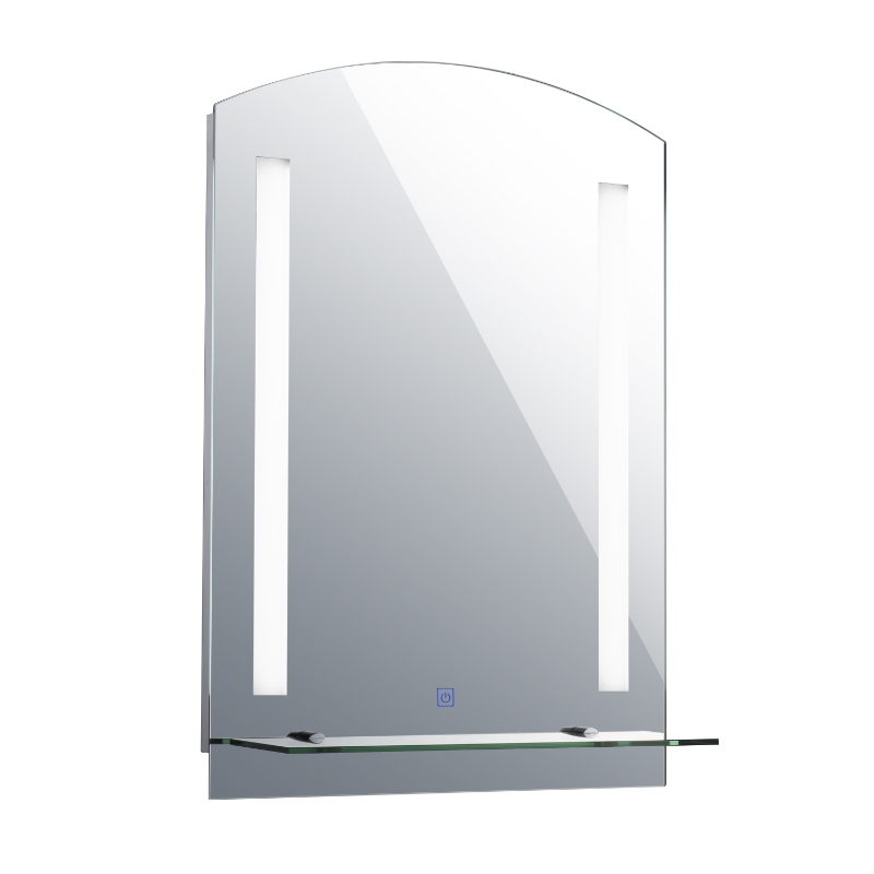 HOMCOM 70L×50W×4T cm 24W Waterproof LED Mirrorr-Silver