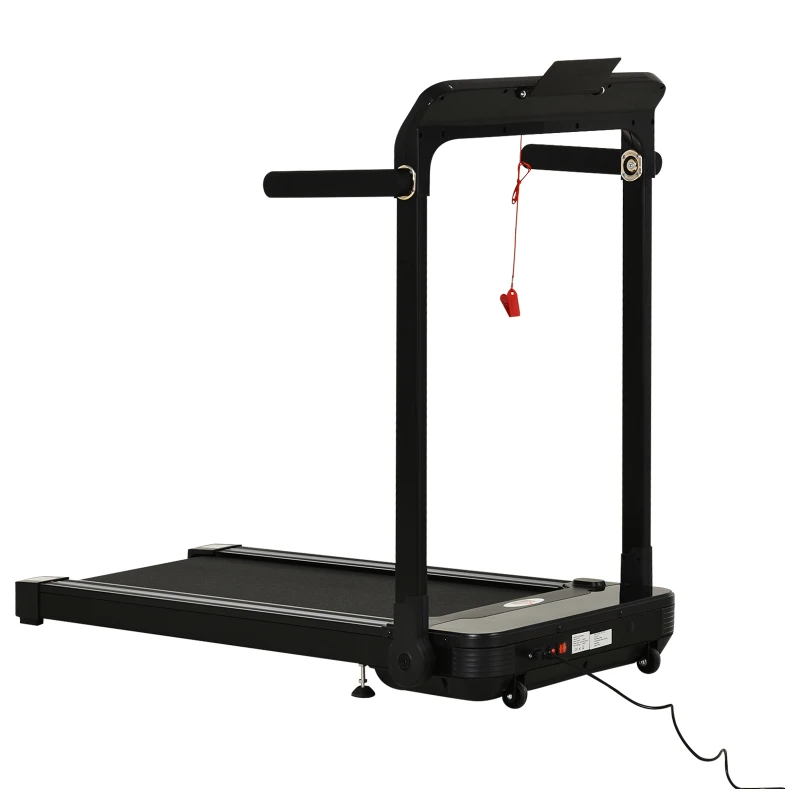 HOMCOM 600W Foldable Steel Motorised Treadmill Black