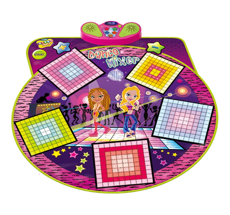 HOMCOM Battery Powered Plastic Musical Light-Up Dance Mat