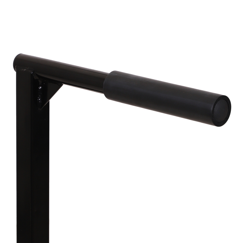 HOMCOM Dip Station, Steel Pipe PVC, 66Wx75Dx83-119H cm-Yellow/ Black