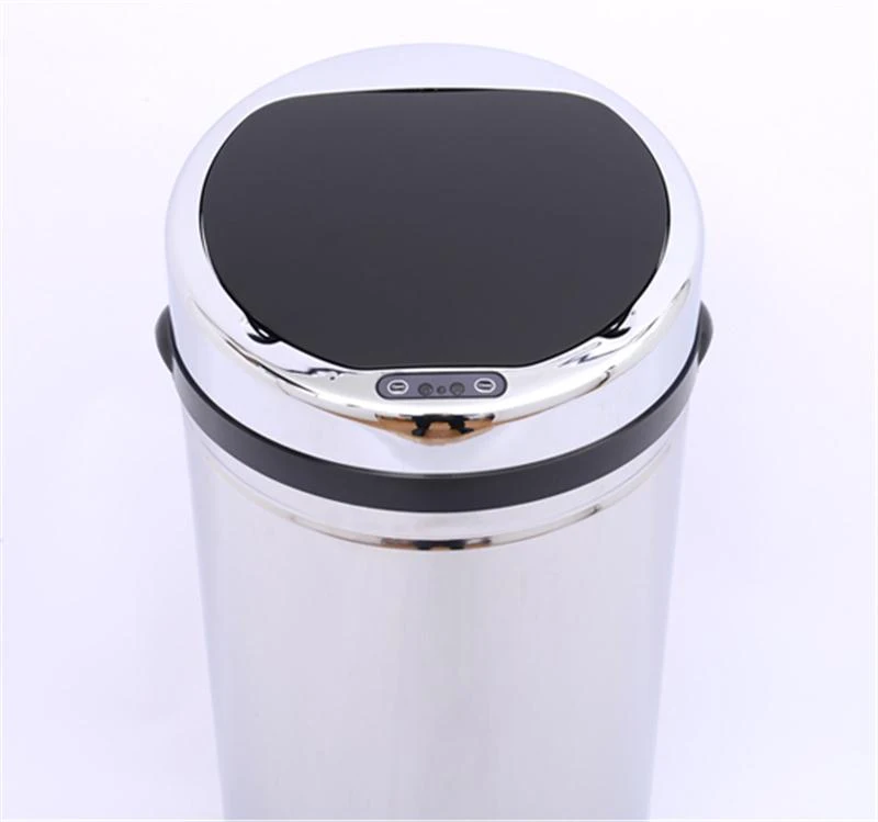 HOMCOM 30L Stainless Steel Sensor Trash Can W/ Bucket-Chrome