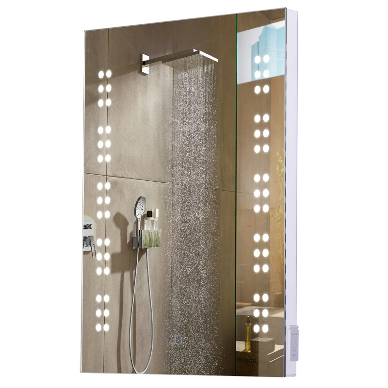 Kleankin Led Touch Sensor Mirror, 70.5×50.5×3.5 cm