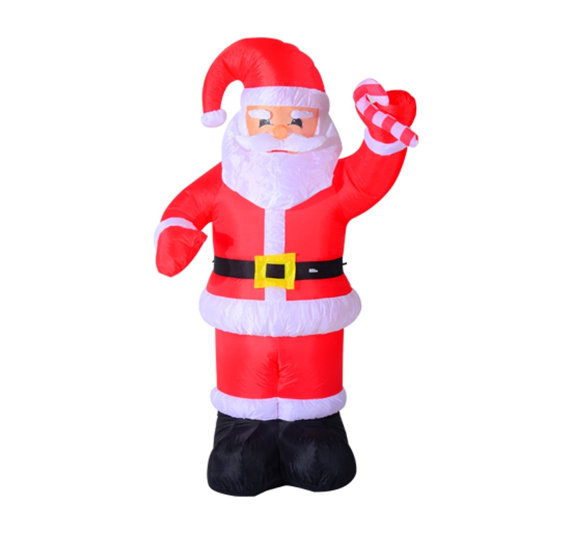 HOMCOM Inflatable Air Blown Christmas Santa Claus 240cm W/LED