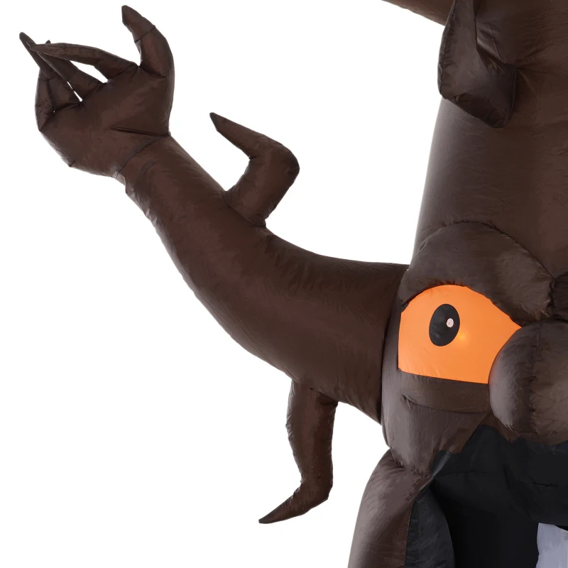 HOMCOM Inflatable Halloween Floating Ghost Tree with LED Light Outdoor Decoration 8FT 2.4m