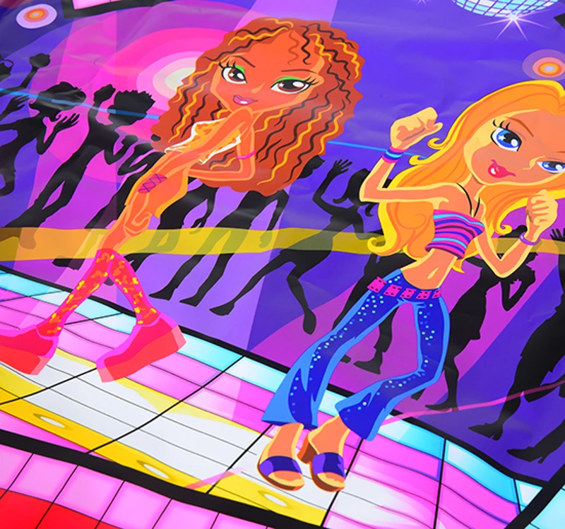 HOMCOM Battery Powered Plastic Musical Light-Up Dance Mat