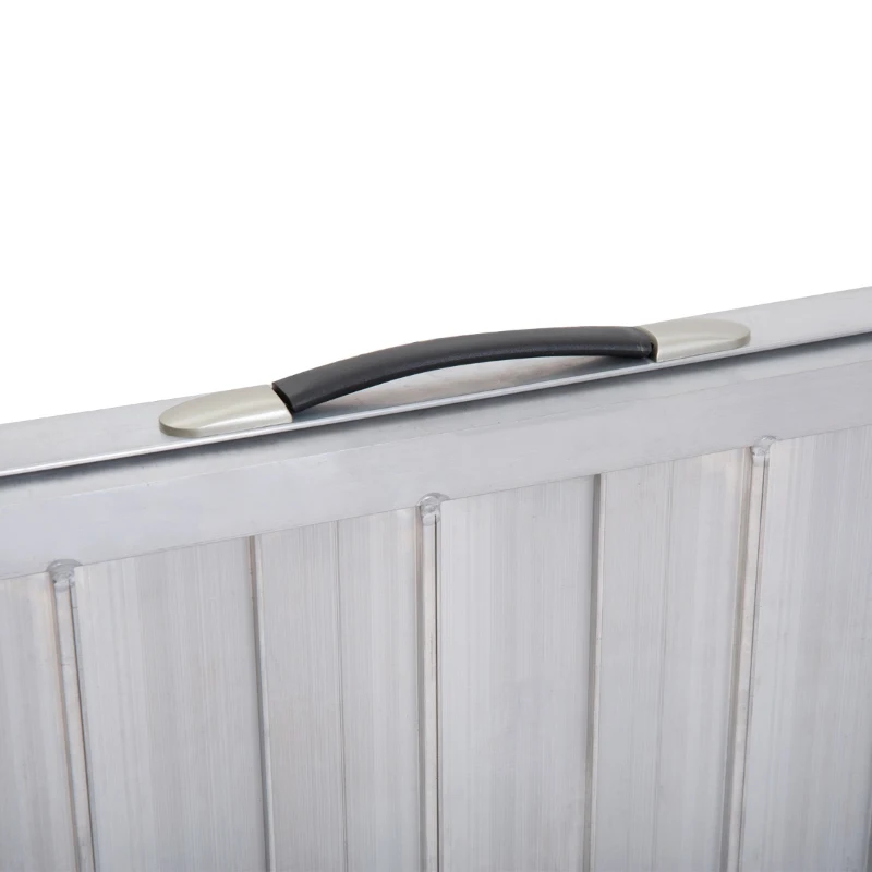 HOMCOM Folding Aluminum Ramp W/Handle for Wheelchairs/Scooters/Pet Mobility 40"