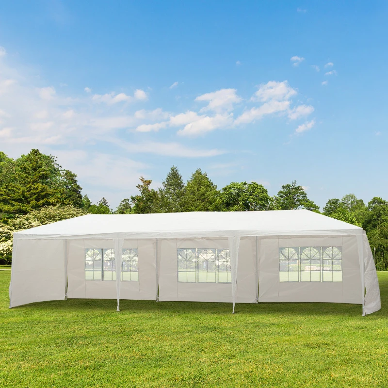 Outsunny 3x9 m Waterproof Gazebo-White