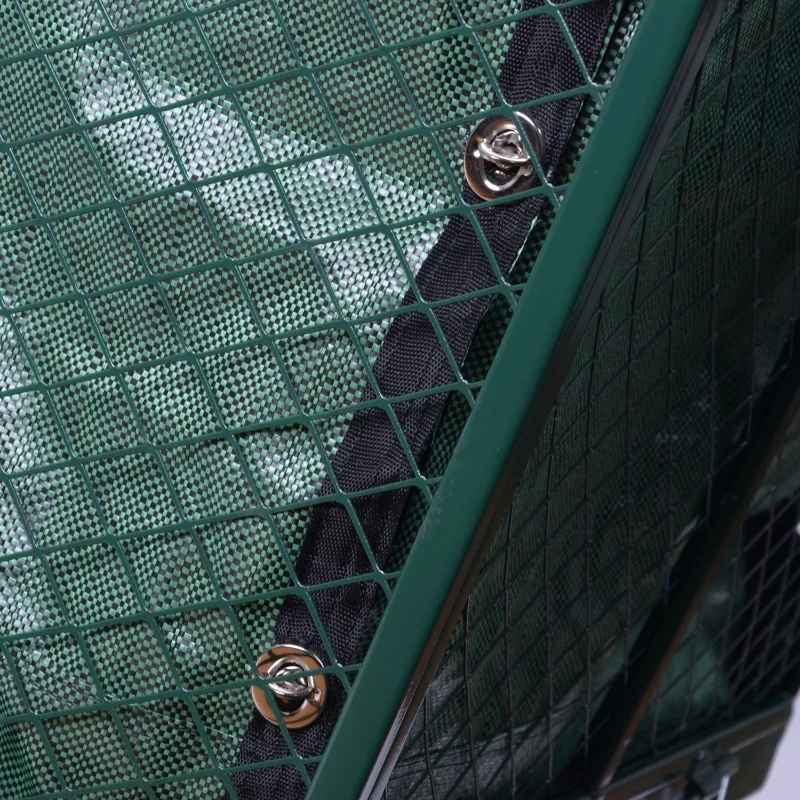 Outsunny Heavy Duty Garden Trolleys 4 Wheels, Large Size-Green