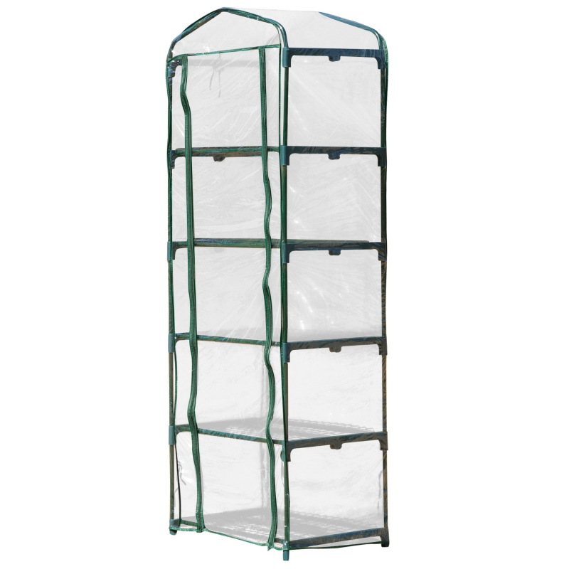Outsunny 5-tier mini Greenhouse Portable