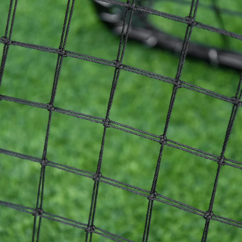 HOMCOM Double-Sided Rebounder Net with Adjustable Angles, Training Aid Target Goal Kickback Net for Football, Baseball, Basketball
