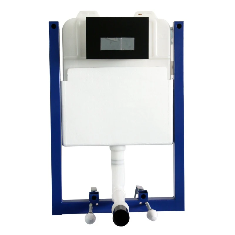 HOMCOM Toilet Installation System, Cistern Capacity 7L-White/Blue