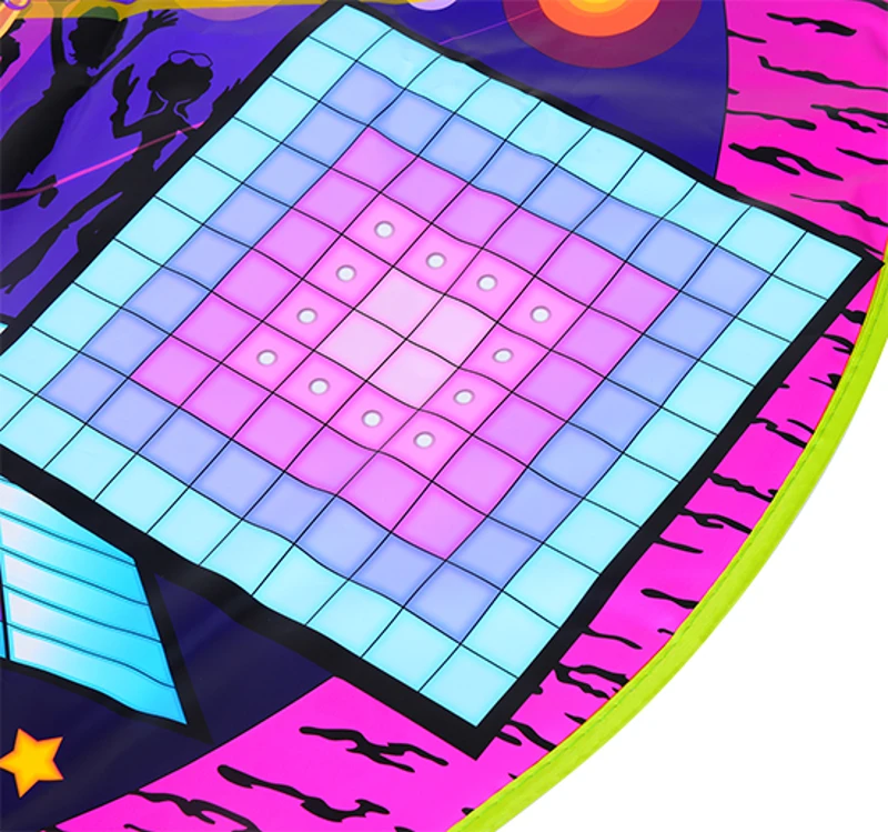 HOMCOM Battery Powered Plastic Musical Light-Up Dance Mat