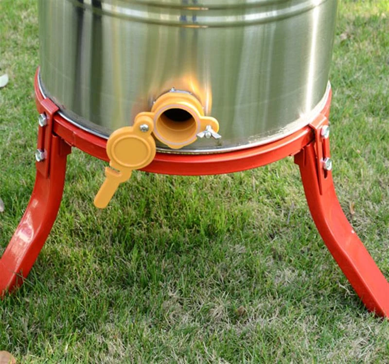 HOMCOM Honey Extractor, Stainless Steel, 4 Frames