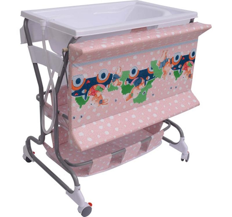 Baby Bath/Changing Table W/ TubPink aosom.ie