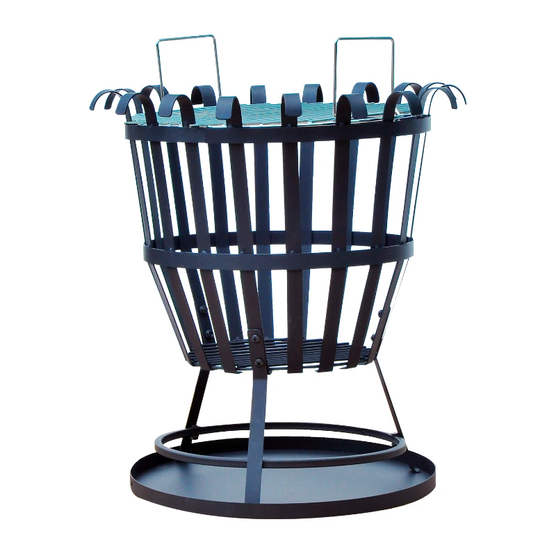 Outsunny Portable Brazier Fire Pit-Black