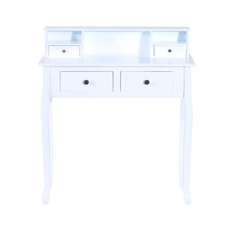 HOMCOM Dressing Table W/4 Drawers-White 