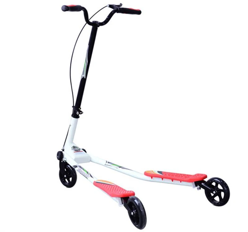 HOMCOM Kids 3 Wheels Speeder Scooter, L Size-Red