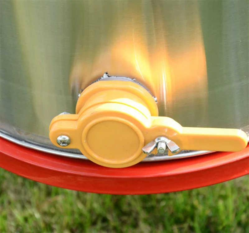 HOMCOM Honey Extractor, Stainless Steel, 4 Frames