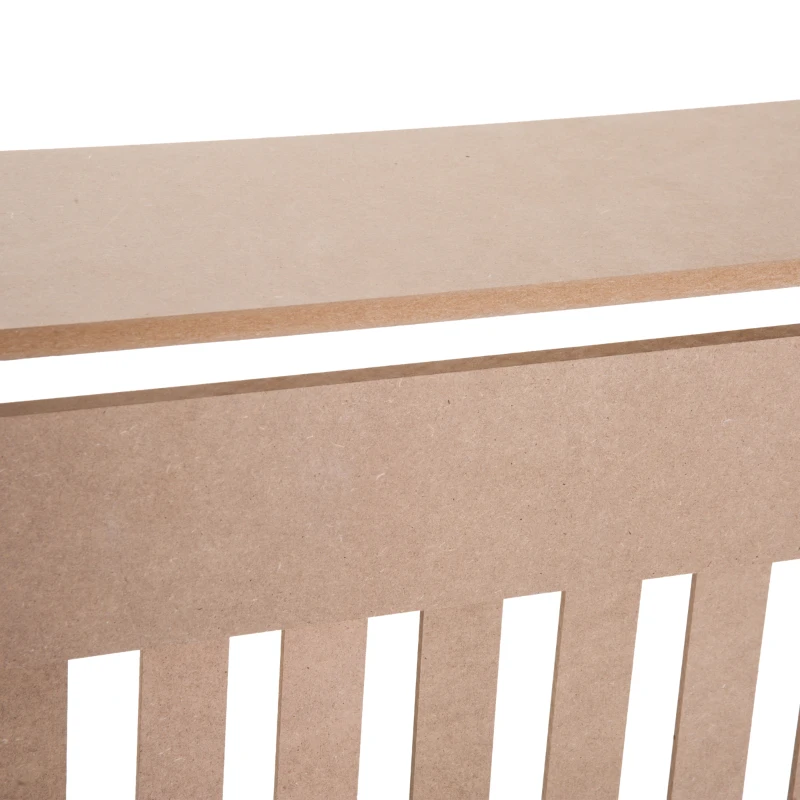 HOMCOM 112Lx19Wx81H cm MDF Radiator Cover-Burlywood Colour